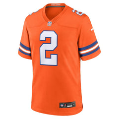 Patrick Surtain II Denver Broncos Mile High Collection 1977 Throwback Player Game Jersey - Orange sale