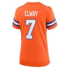 John Elway Denver Broncos Women's Mile High Collection 1977 Throwback Player Game Jersey - Orange online