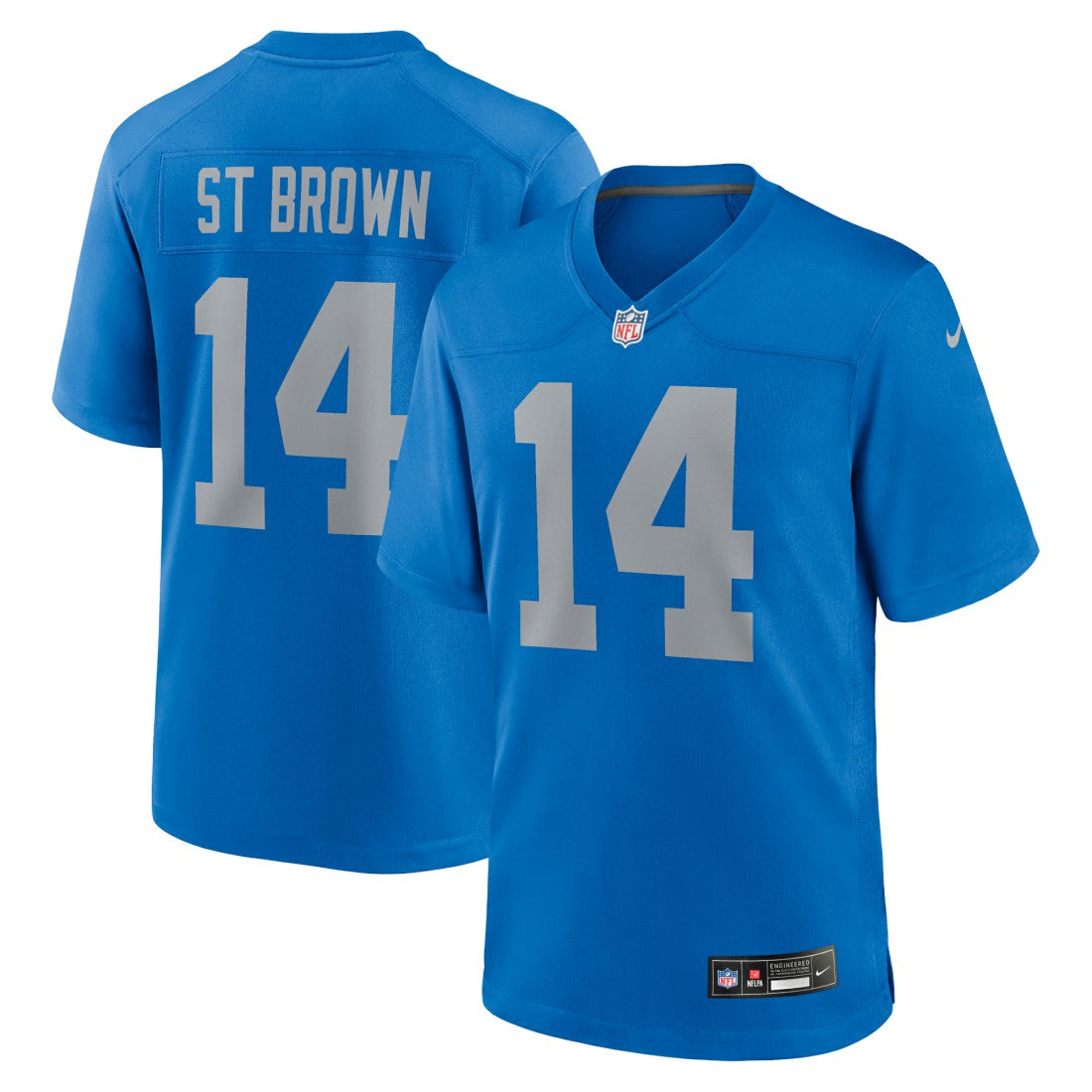 Amon-Ra St. Brown Detroit Lions Alternate Game Jersey - Blue on sale