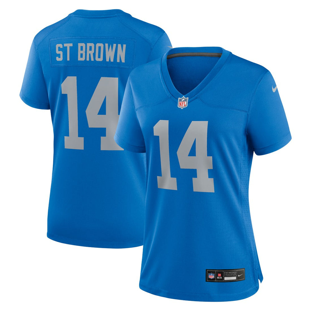 Amon-Ra St. Brown Detroit Lions Women's Alternate Game Jersey - Blue for sale
