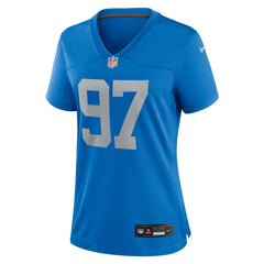 Aidan Hutchinson Detroit Lions Women's Alternate Game Jersey - Blue cheap