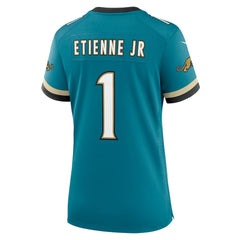 Travis Etienne Jr Jacksonville Jaguars Women's Prowler Throwback Game Jersey - Teal outlet