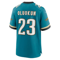 Foye Oluokun Jacksonville Jaguars Prowler Throwback Player Game Jersey - Teal sale