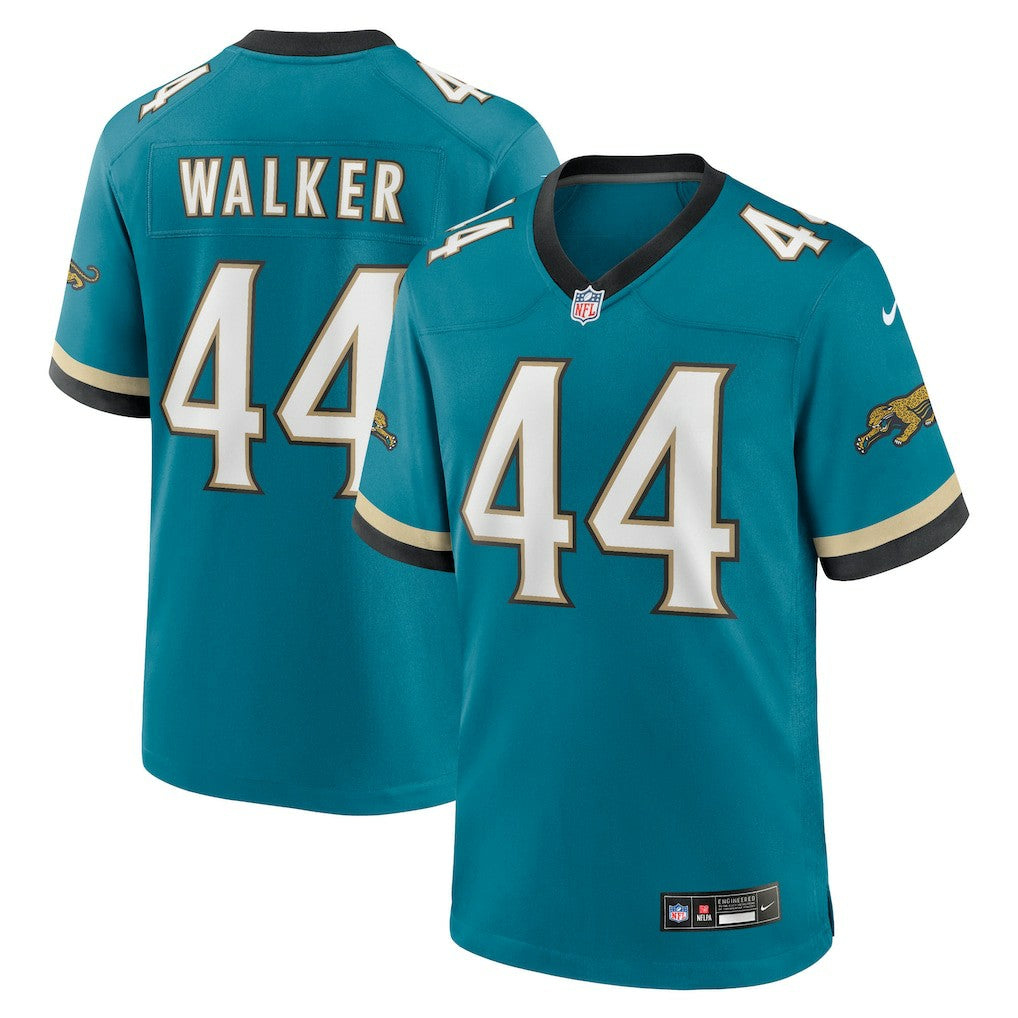 Travon Walker Jacksonville Jaguars Prowler Throwback Player Game Jersey - Teal sale