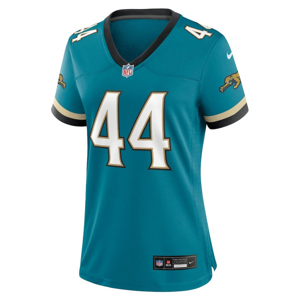 Travon Walker Jacksonville Jaguars Women's Prowler Throwback Game Jersey - Teal discount