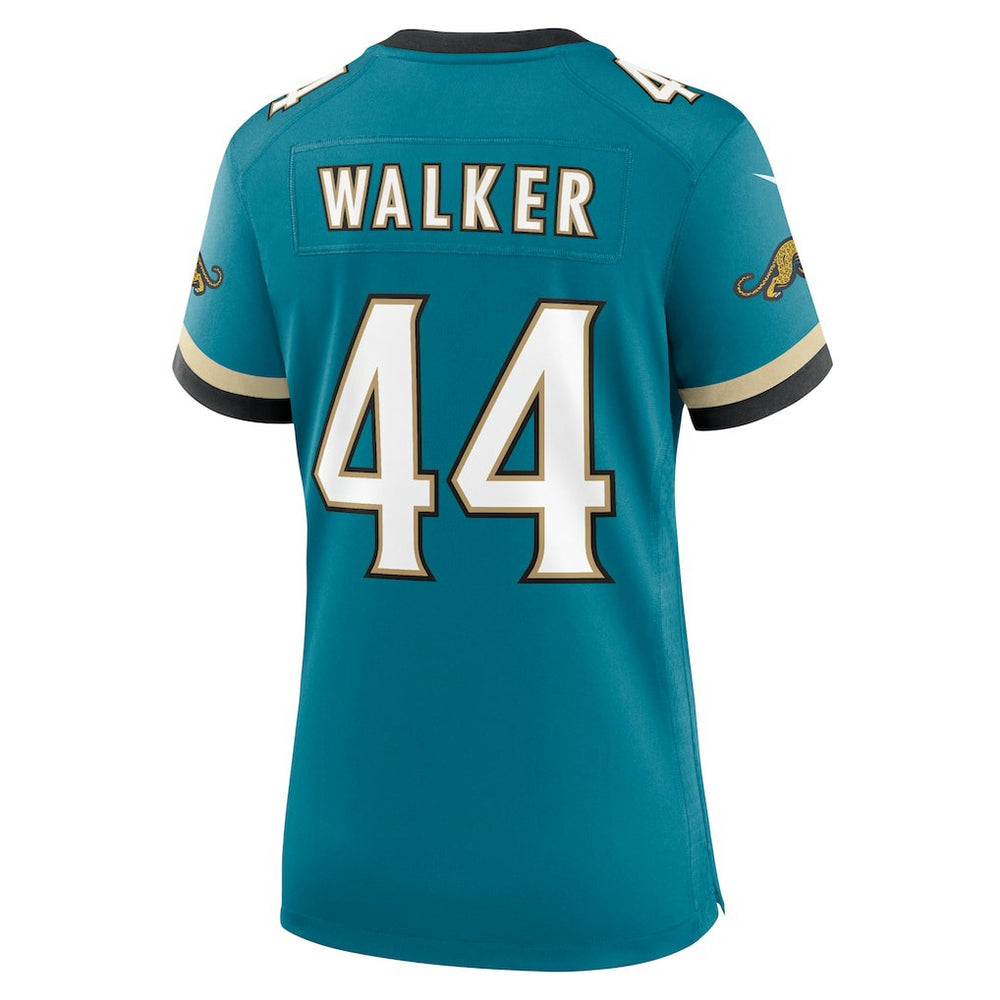 Travon Walker Jacksonville Jaguars Women's Prowler Throwback Game Jersey - Teal discount