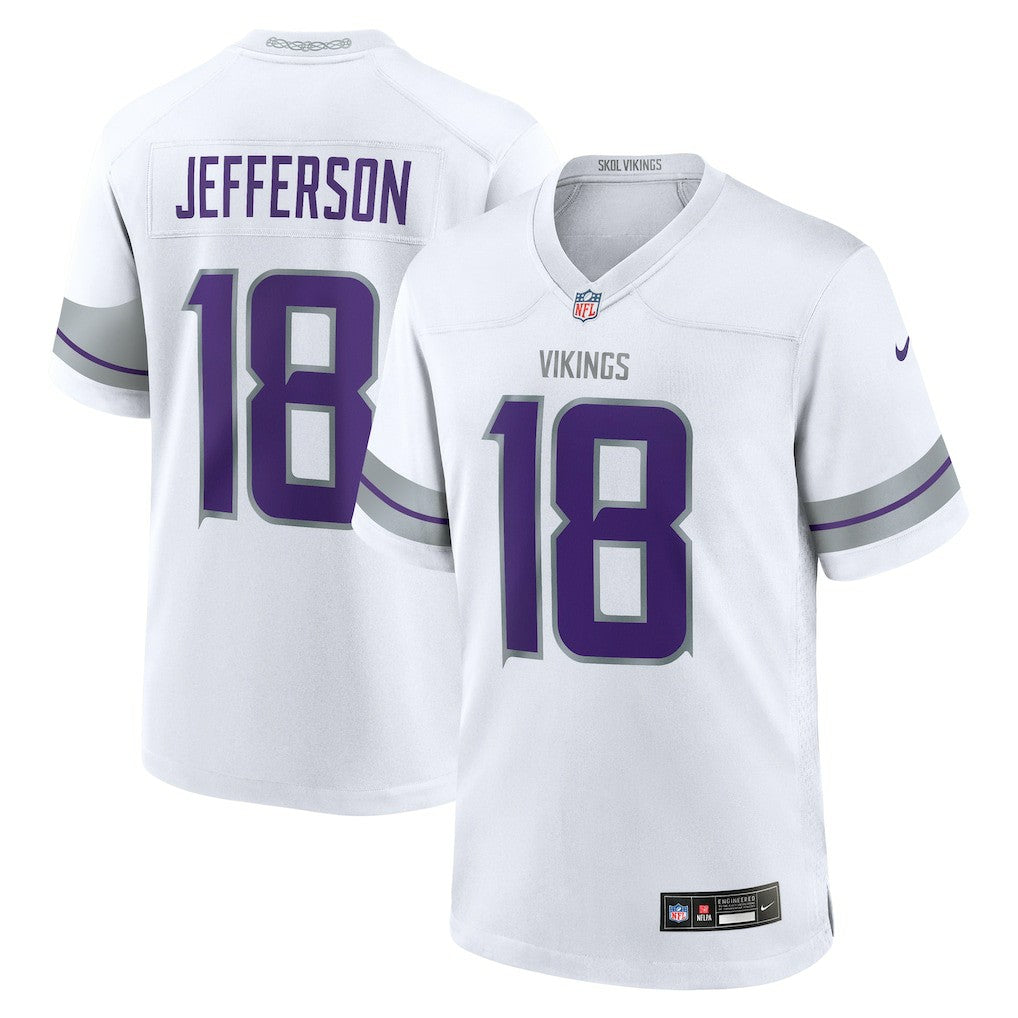 Justin Jefferson Minnesota Vikings Alternate Game Player Jersey - White discount
