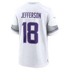 Justin Jefferson Minnesota Vikings Alternate Game Player Jersey - White discount