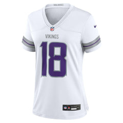Justin Jefferson Minnesota Vikings Women's Alternate Game Player Jersey - White cheap