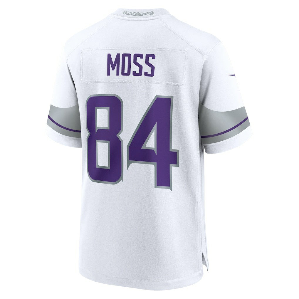 Randy Moss Minnesota Vikings Alternate Retired Player Game Jersey - White discount