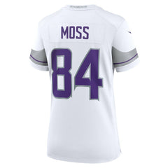 Randy Moss Minnesota Vikings Women's Alternate Retired Player Game Jersey - White on sale
