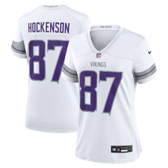 T.J. Hockenson Minnesota Vikings Women's Alternate Game Player Jersey - White on sale