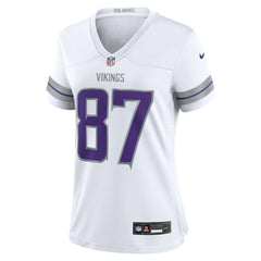 T.J. Hockenson Minnesota Vikings Women's Alternate Game Player Jersey - White on sale