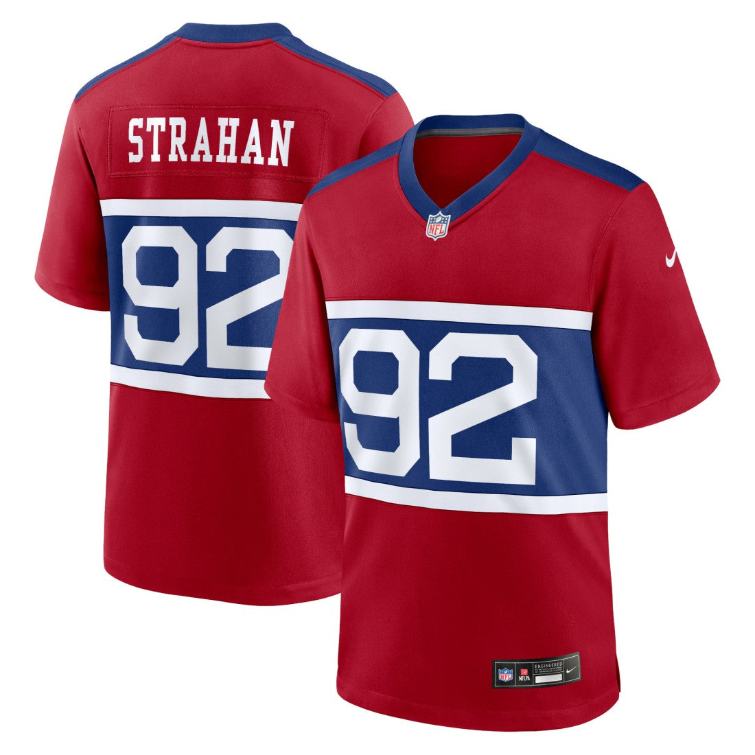 Michael Strahan New York Giants Alternate Retired Player Game Jersey - Century Red discount