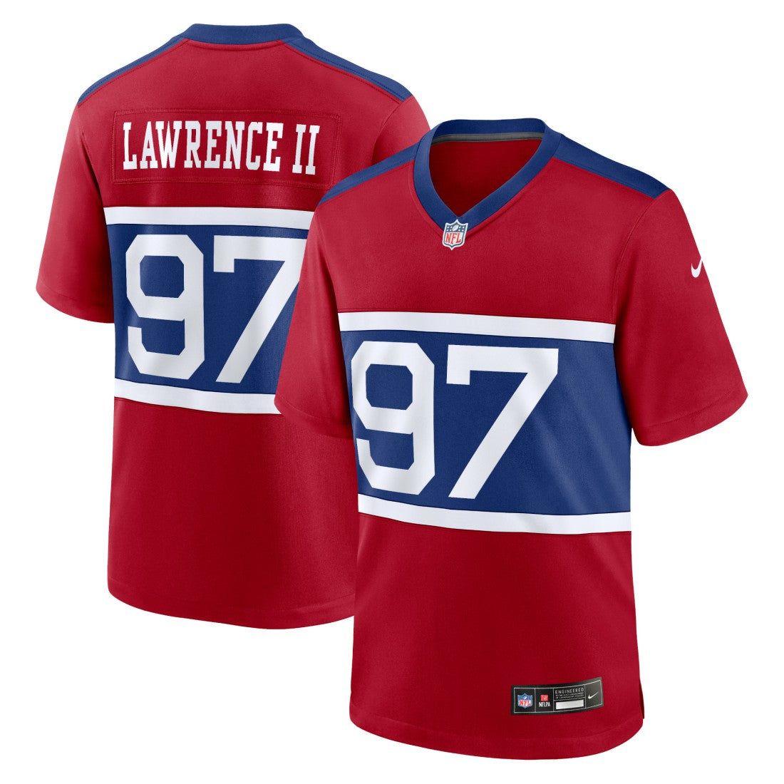 Dexter Lawrence II New York Giants Alternate Player Game Jersey - Century Red cheap