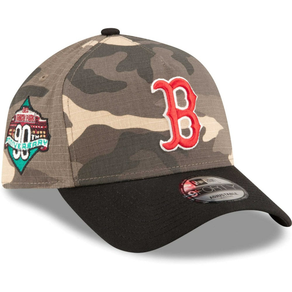 Boston Red Sox Camo Crown A-Frame 9FORTY Adjustable Hat