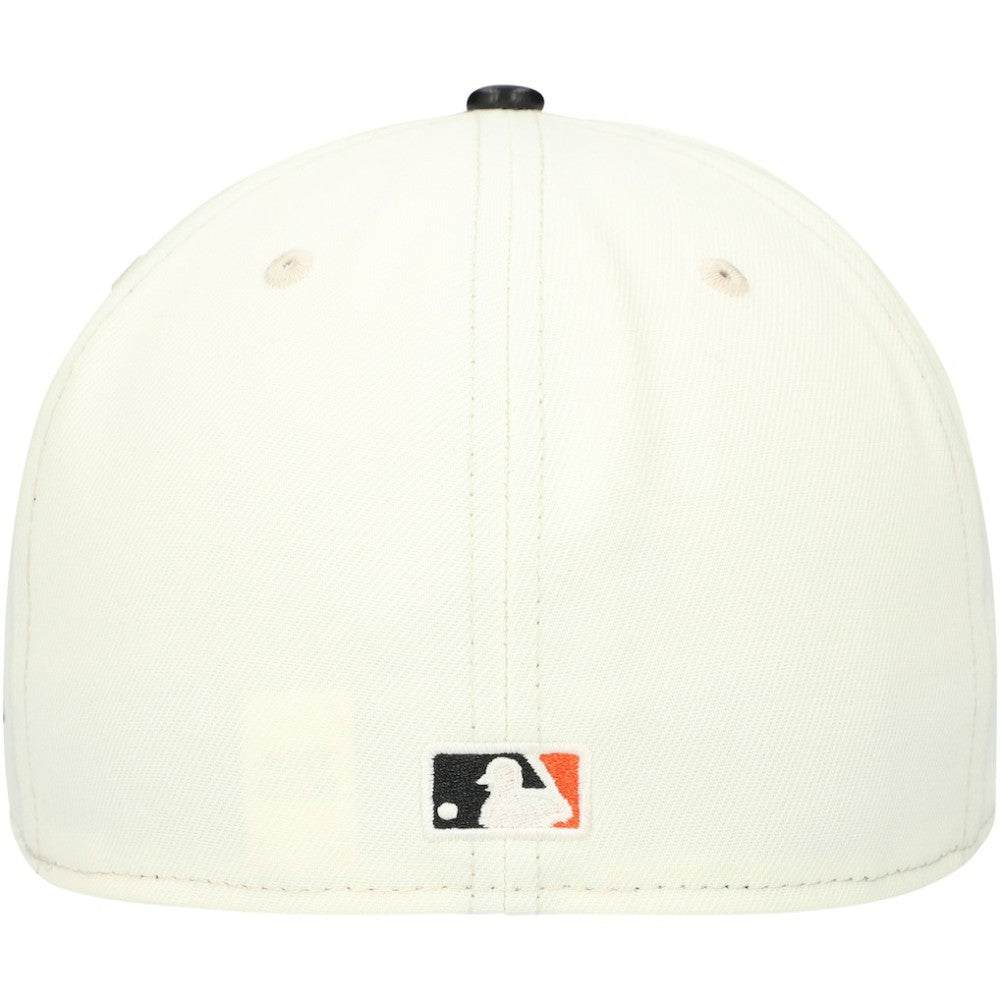 San Francisco Giants Game Night Leather Visor 59FIFTY Fitted Hat Cream
