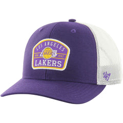 Los Angeles Lakers '47 Semi Patch Trucker Adjustable Hat - Purple outlet