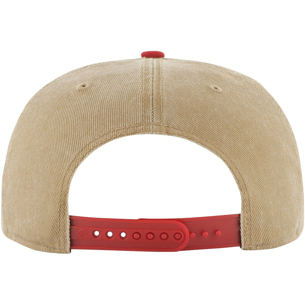 Chicago Bulls '47 Chilmark Captain Snapback - Khaki/Red outlet