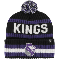 Sacramento Kings '47 Bering Cuffed Knit Hat with Pom - Black outlet