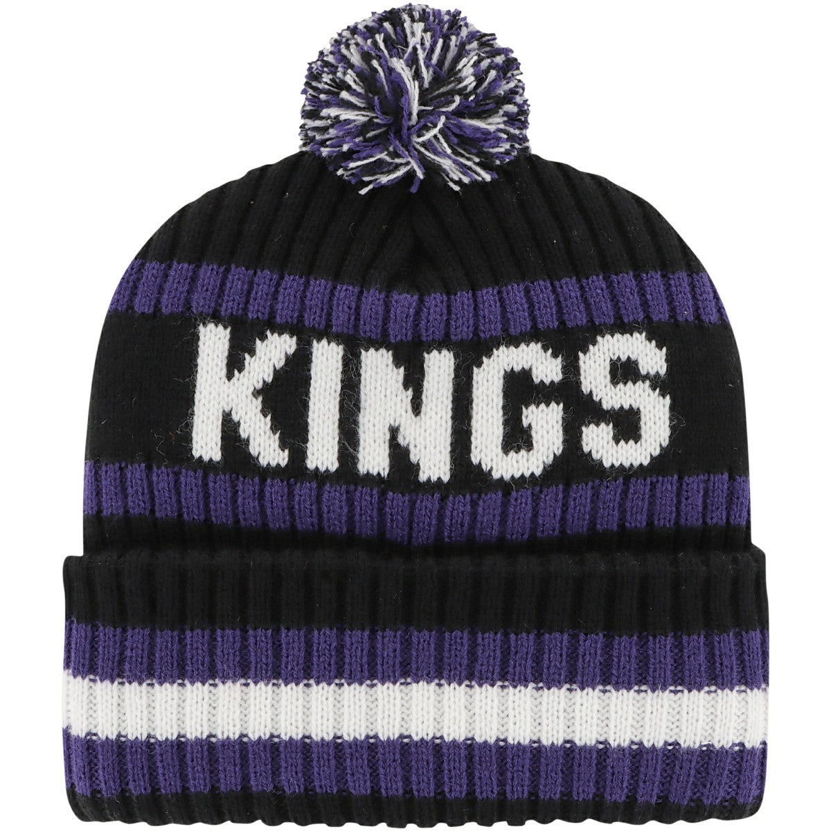 Sacramento Kings '47 Bering Cuffed Knit Hat with Pom - Black outlet