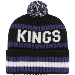 Sacramento Kings '47 Bering Cuffed Knit Hat with Pom - Black outlet