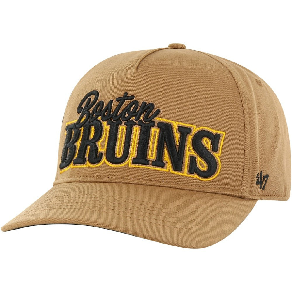 Boston Bruins '47 Barnes Hitch Adjustable Hat - Tan Hats