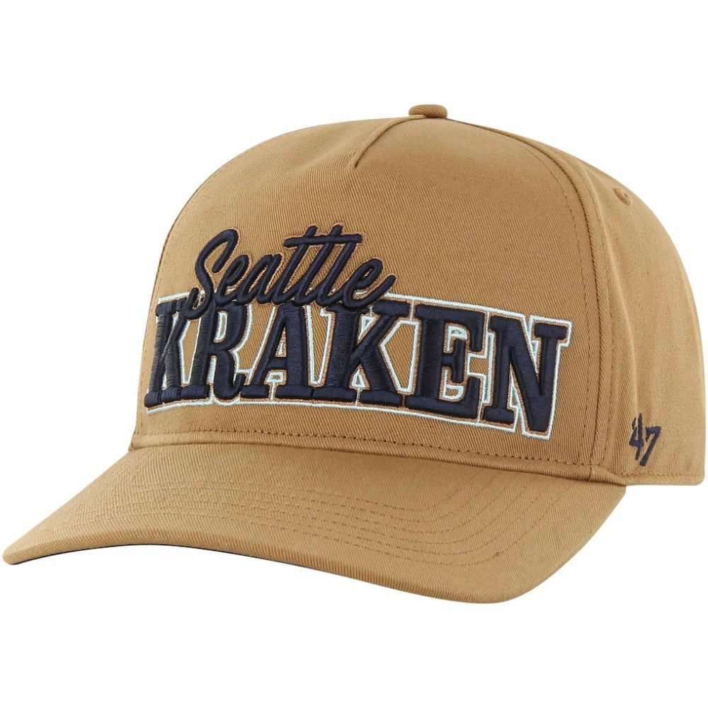 Seattle Kraken '47 Barnes Hitch Adjustable Hat - Tan Hats