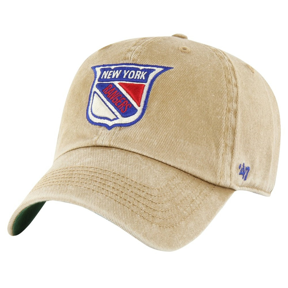 New York Rangers '47 Earldor Clean Up Adjustable Hat - Khaki Hats