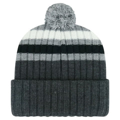 Philadelphia Flyers '47 Stack Patch Cuffed Knit Hat with Pom - Gray Hats