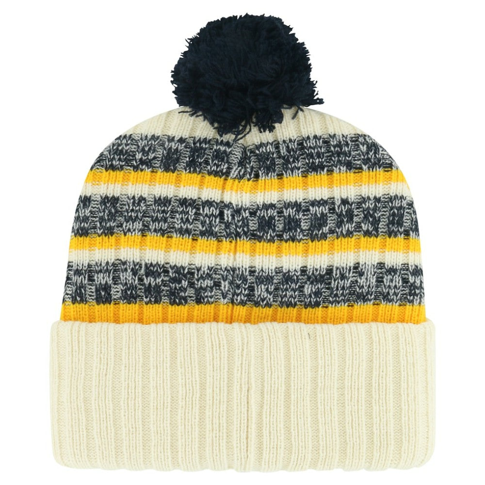Nashville Predators '47 Tavern Cuffed Knit Hat with Pom - Cream Hats