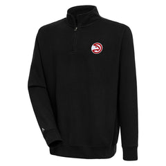 Atlanta Hawks Antigua Victory Quarter-Zip Pullover Top - Black online