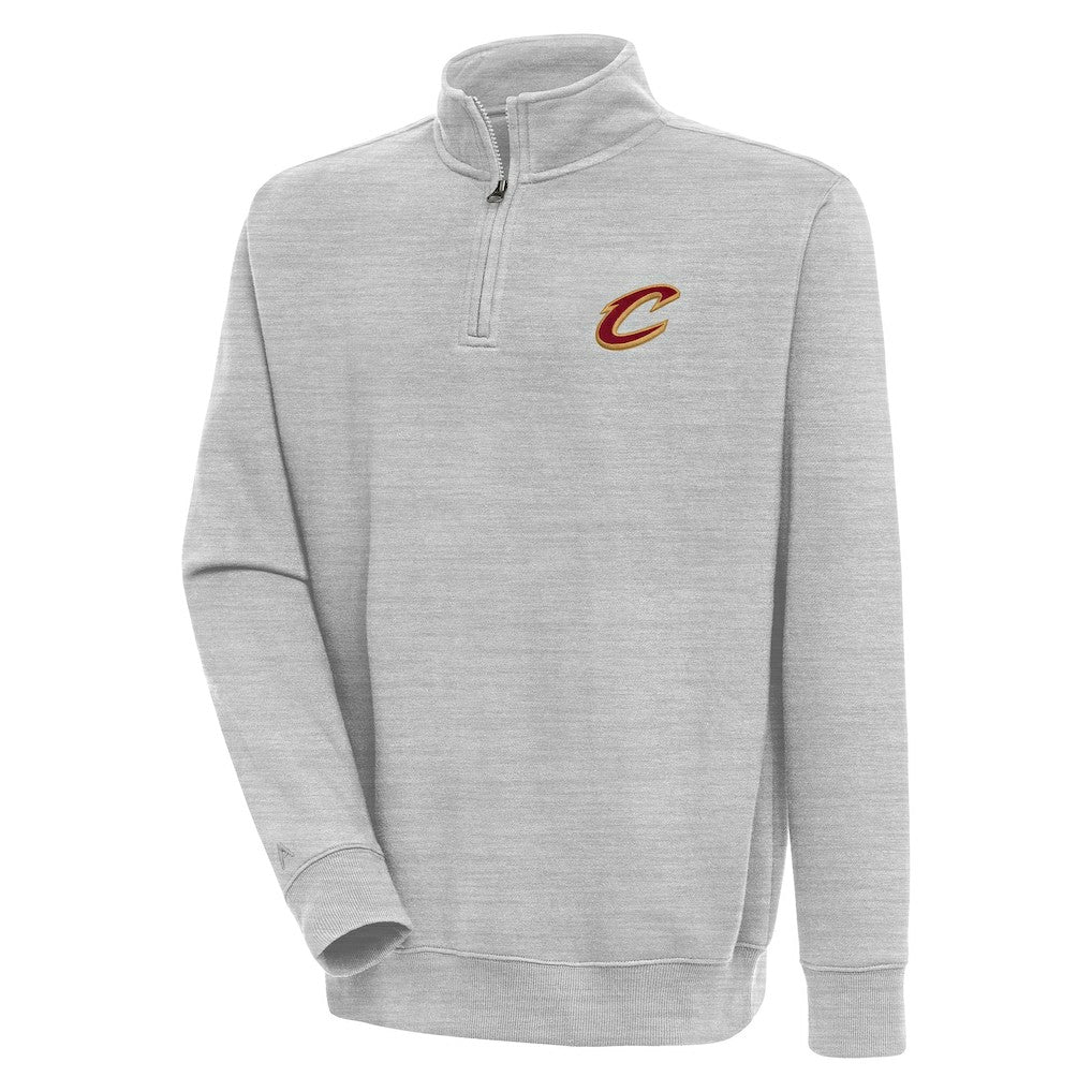 Cleveland Cavaliers Antigua Victory Quarter-Zip Pullover Top sale - Heather Gray online