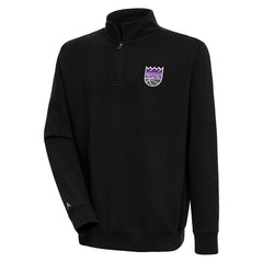 Sacramento Kings Antigua Victory Quarter-Zip Pullover Top - Black discount