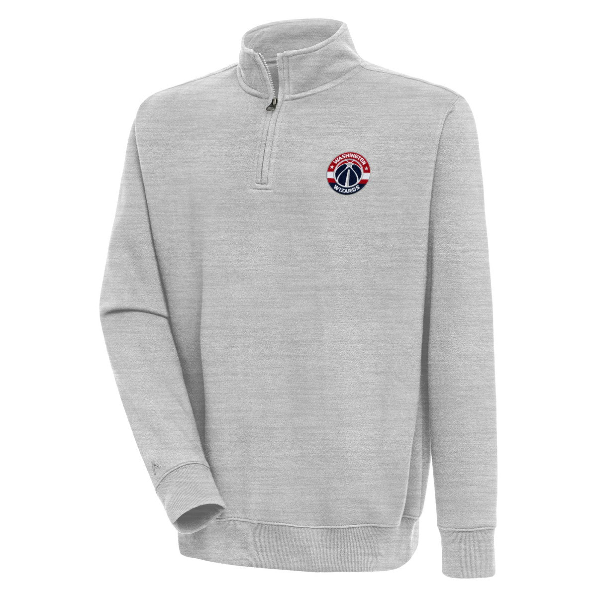 Washington Wizards Antigua Victory Quarter-Zip Pullover Top - Heather Gray sale