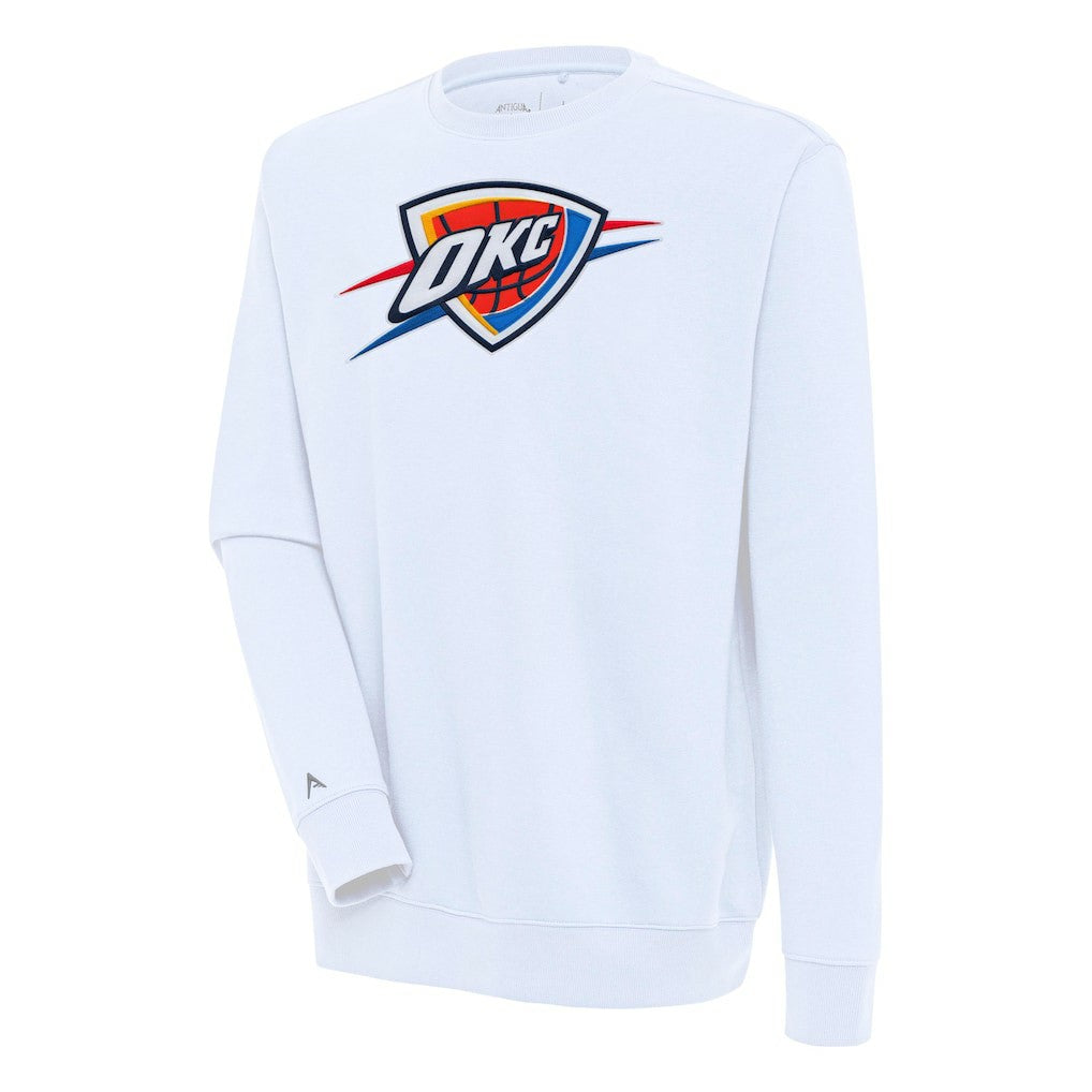 Oklahoma City Thunder Antigua Victory Pullover Sweatshirt - White cheap