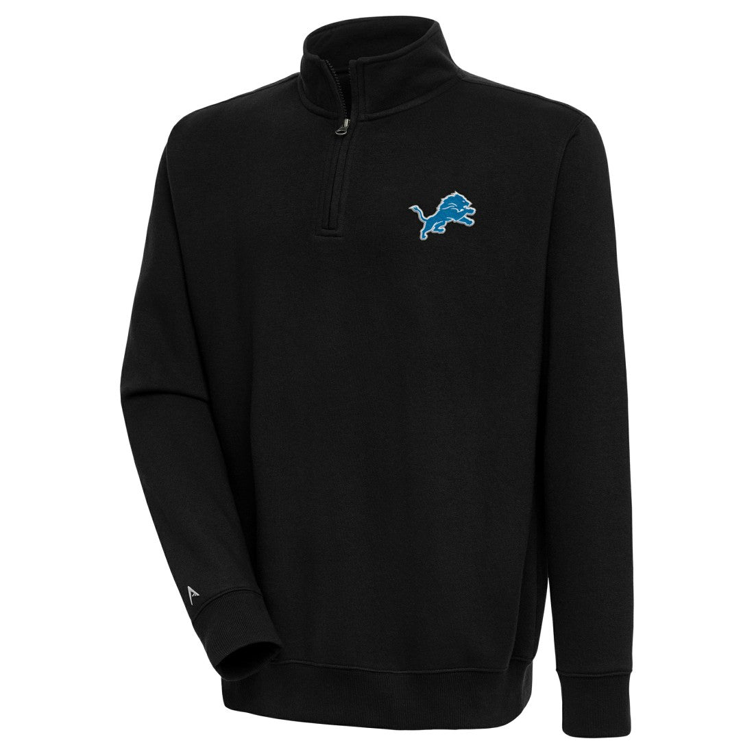 Detroit Lions Antigua Victory Quarter-Zip Pullover Top - Black online