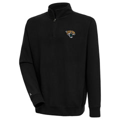 Jacksonville Jaguars Antigua Victory Quarter-Zip Pullover Top - Black sale