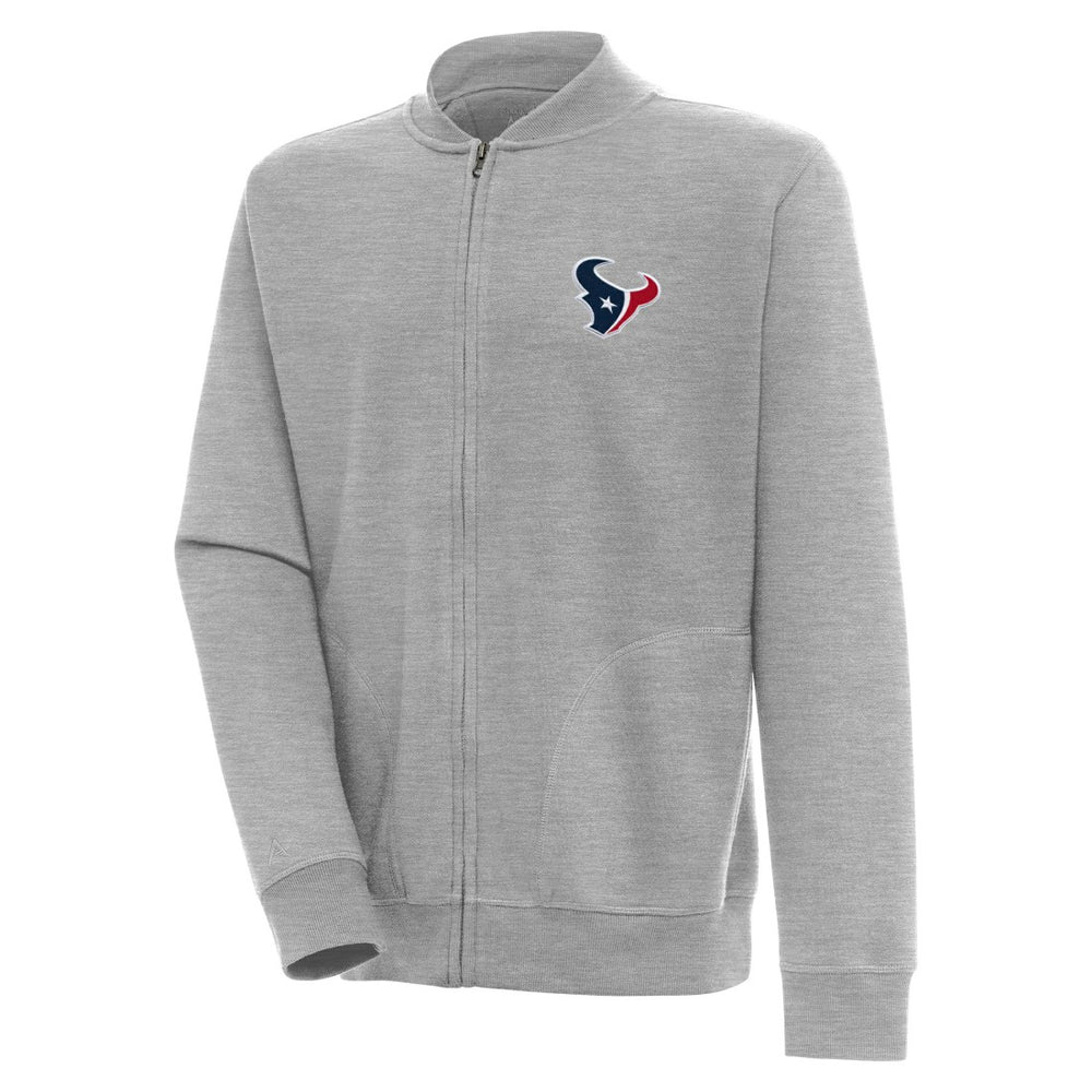 Houston Texans Antigua Victory Full-Zip Jacket - Heather Gray on sale
