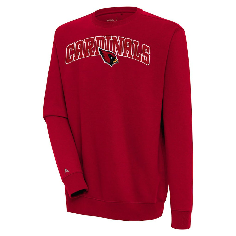 Arizona Cardinals Antigua Victory Chenille Pullover Sweatshirt - Cardinal for sale