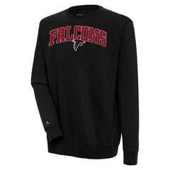 Atlanta Falcons Antigua Victory Chenille Pullover Sweatshirt - Black for sale