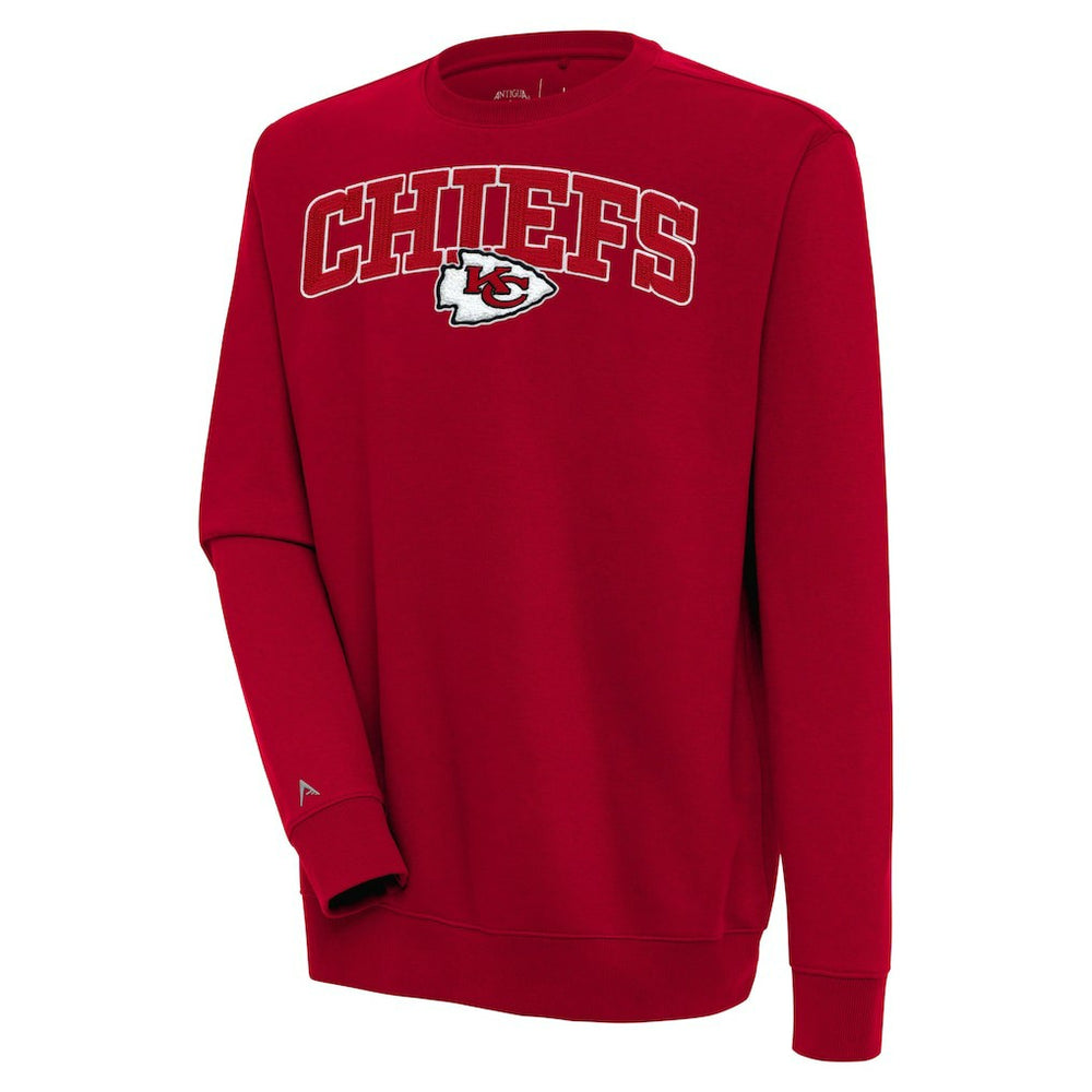 Kansas City Chiefs Antigua Victory Chenille Pullover Sweatshirt - Red outlet