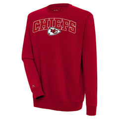 Kansas City Chiefs Antigua Victory Chenille Pullover Sweatshirt - Red outlet