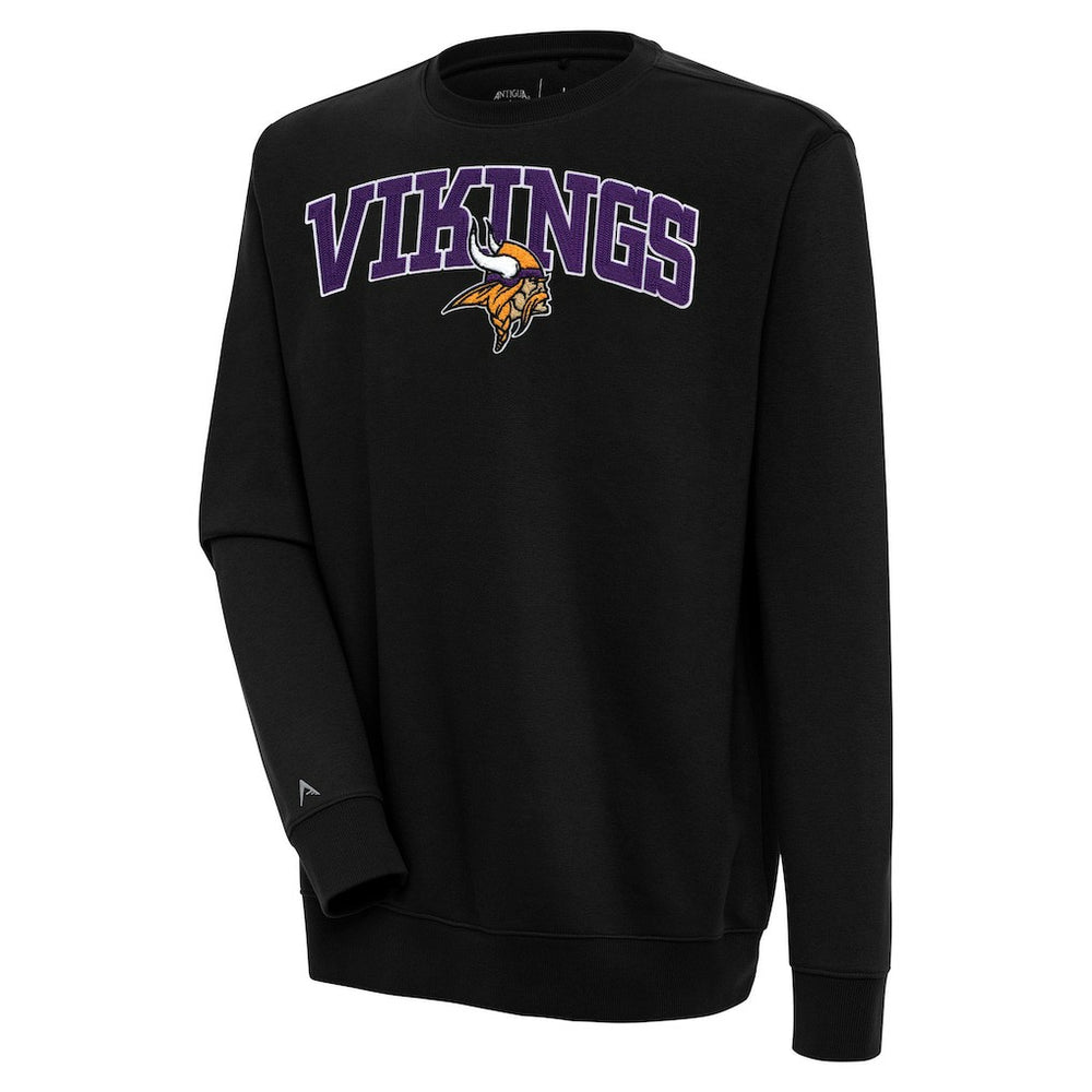 Minnesota Vikings Antigua Victory Chenille Pullover Sweatshirt - Black online