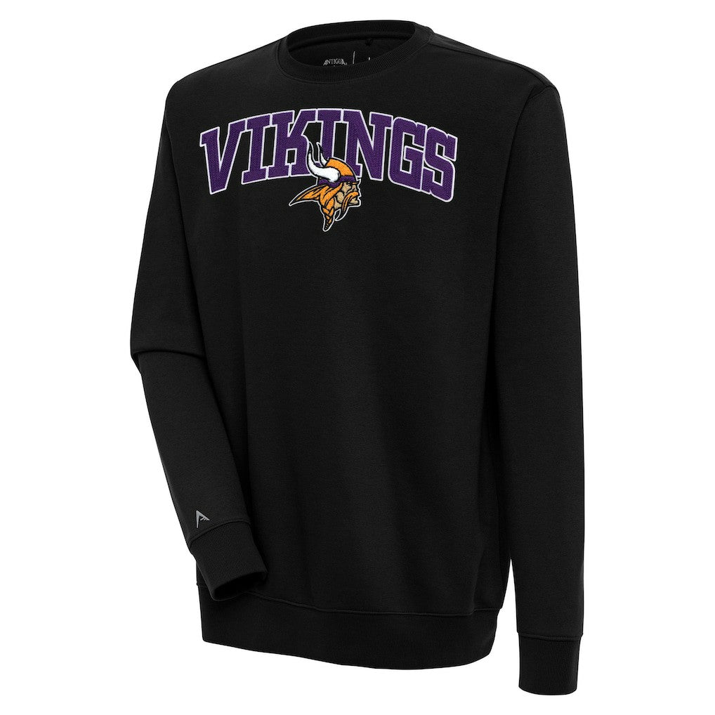 Minnesota Vikings Antigua Victory Chenille Pullover Sweatshirt - Black online
