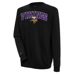 Minnesota Vikings Antigua Victory Chenille Pullover Sweatshirt - Black online