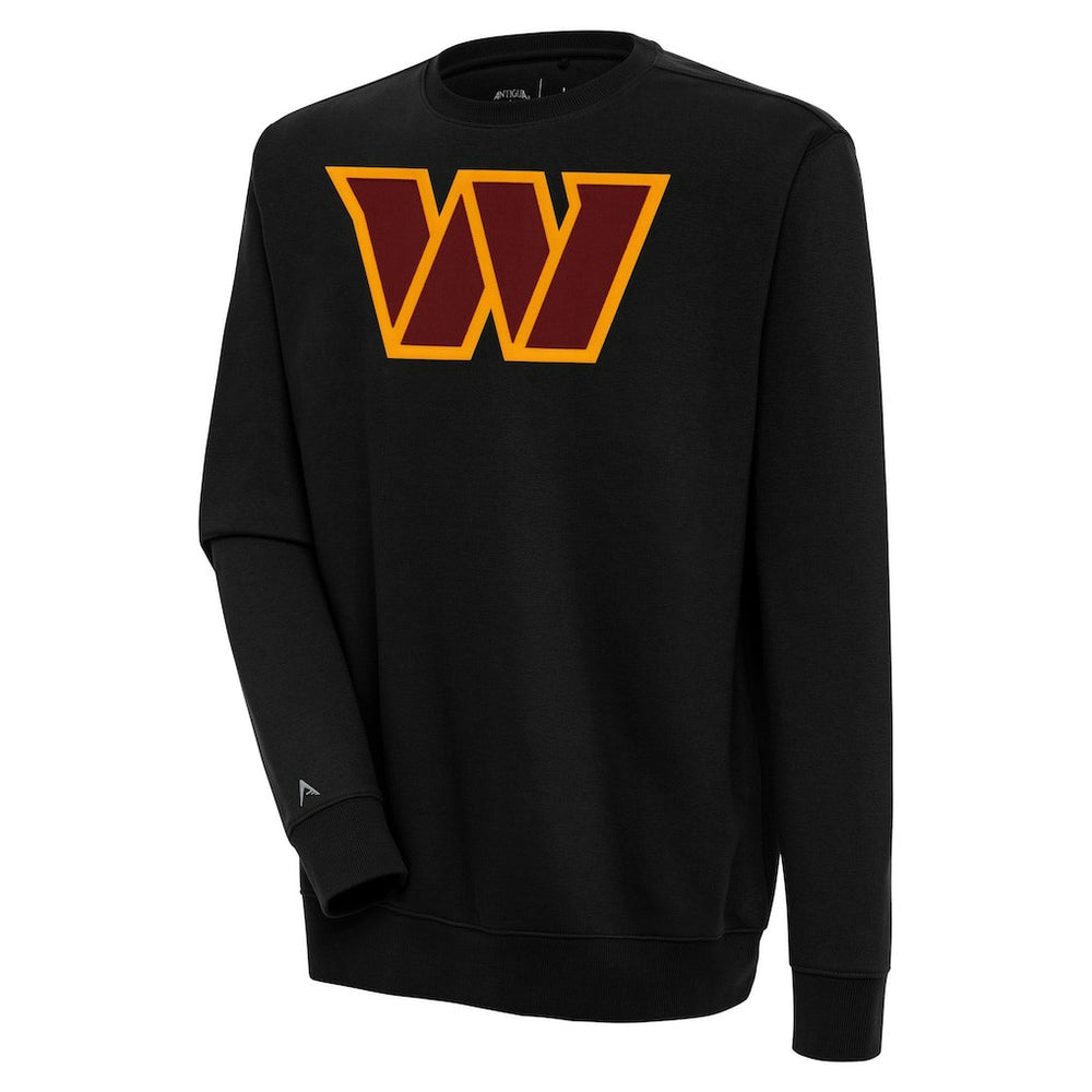 Washington Commanders Antigua Victory Chenille Pullover Sweatshirt - Black outlet