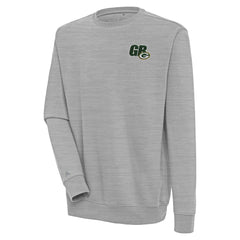 Green Bay Packers Antigua Victory Pullover Sweatshirt - Heather Gray for sale