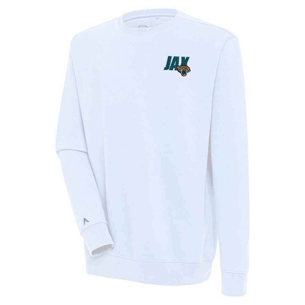 Jacksonville Jaguars Antigua Victory Pullover Sweatshirt - White for sale