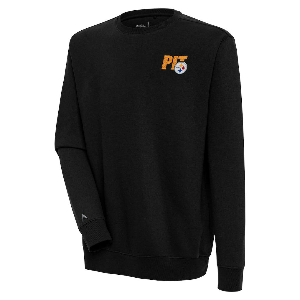 Pittsburgh Steelers Antigua Victory Pullover Sweatshirt - Black cheap